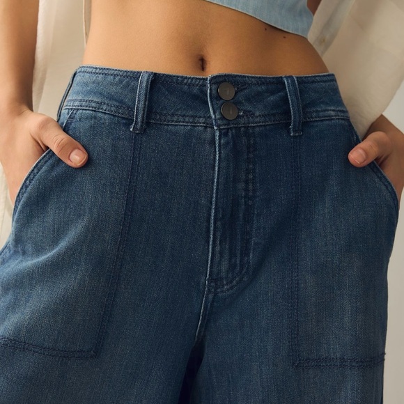 Anthropologie Pilcro Mid Length Utility Cullottes - Picture 3 of 6